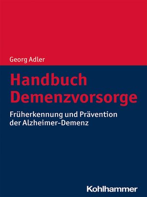 cover image of Handbuch Demenzvorsorge